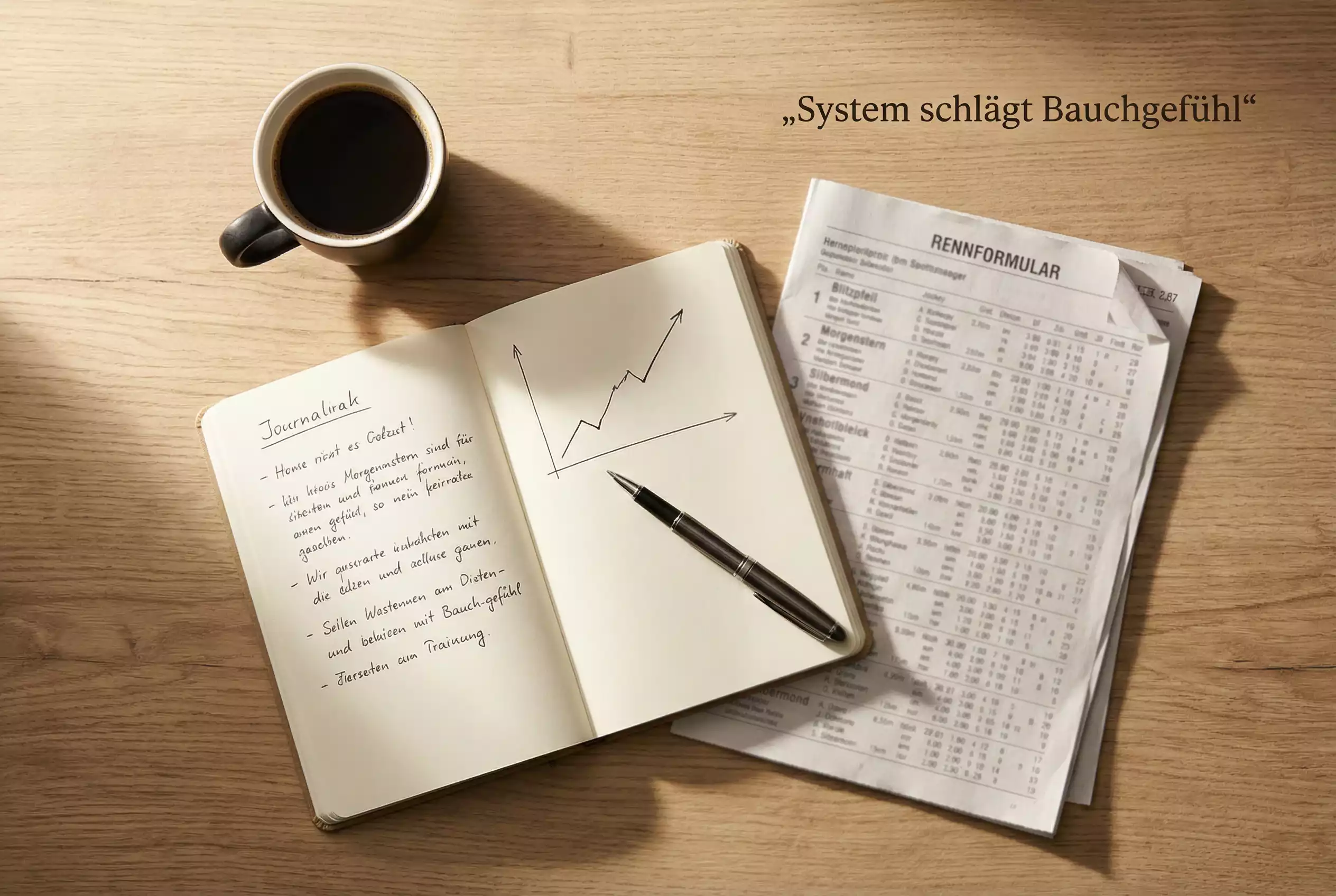 Pferdewetten Strategien – Rennformular und Analyse auf dem Schreibtisch